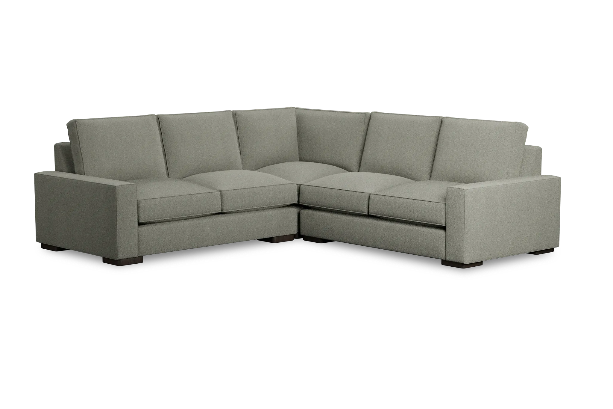 Edgewater Delray Pewter Small Two-arm Sectional