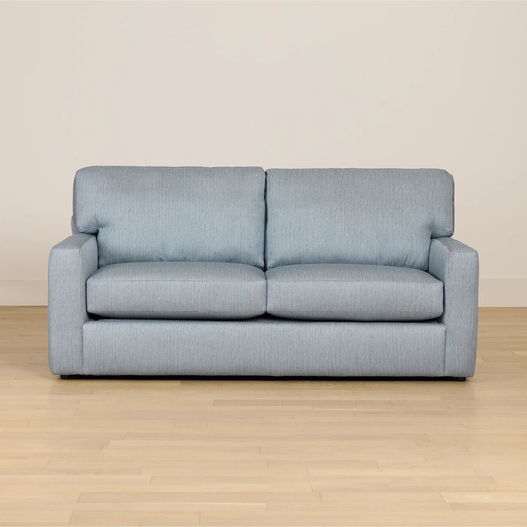 Rhodes Light Blue Fabric Memory Foam Sleeper