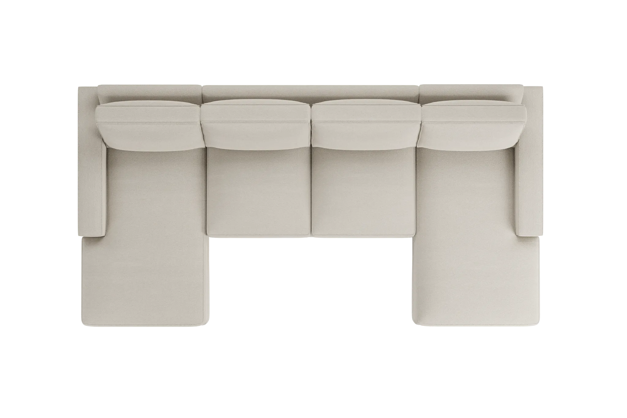 Edgewater Elite Ivory Double Chaise Sectional