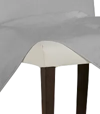 Destination Light Gray Long Slipcover Chair With Medium-tone Leg