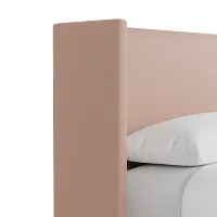 Captiva Joya Light Pink 48" Upholstered Shelter Bed