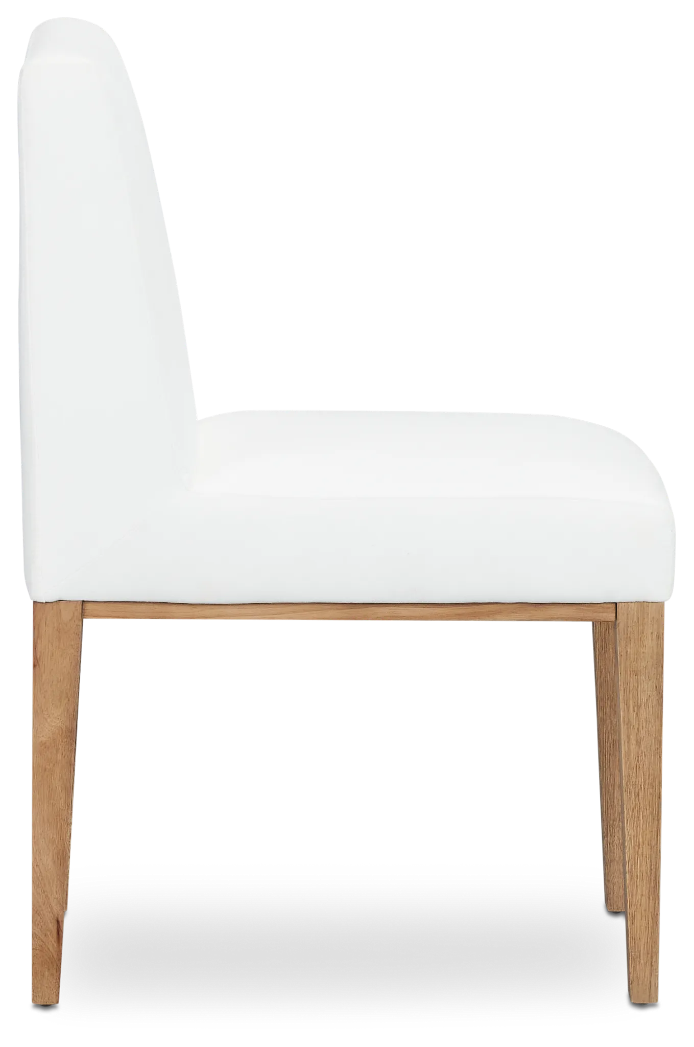 Haven White Upholstered Side Chair