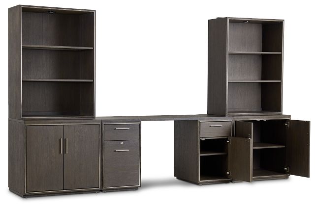 Highline Dark Tone Door Wall Desk