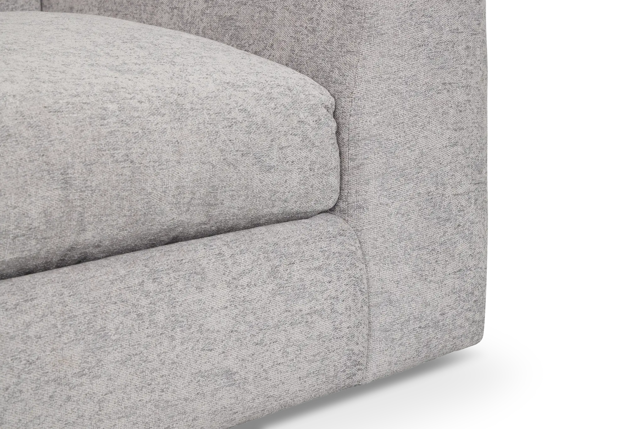 Calista Pewter Fabric Small Two-arm Sectional Calista Pewter Fabric Small Two-arm Sectional