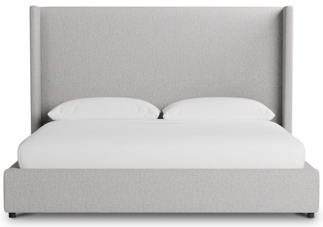 Captiva Elite Gray 60" Upholstered Shelter Bed