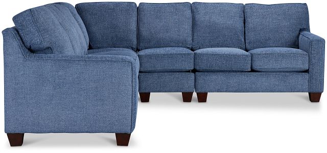 Andie Blue Fabric Large Two-arm Sectional