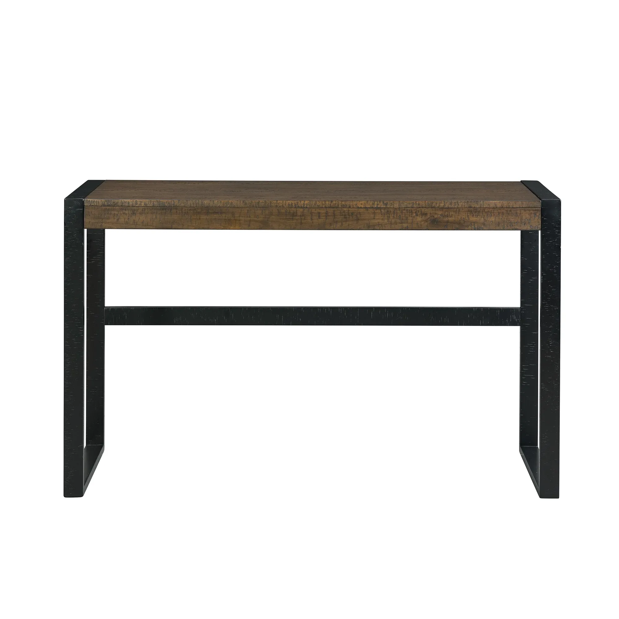 Tirian Dark Tone Sofa Table With 3 Stools