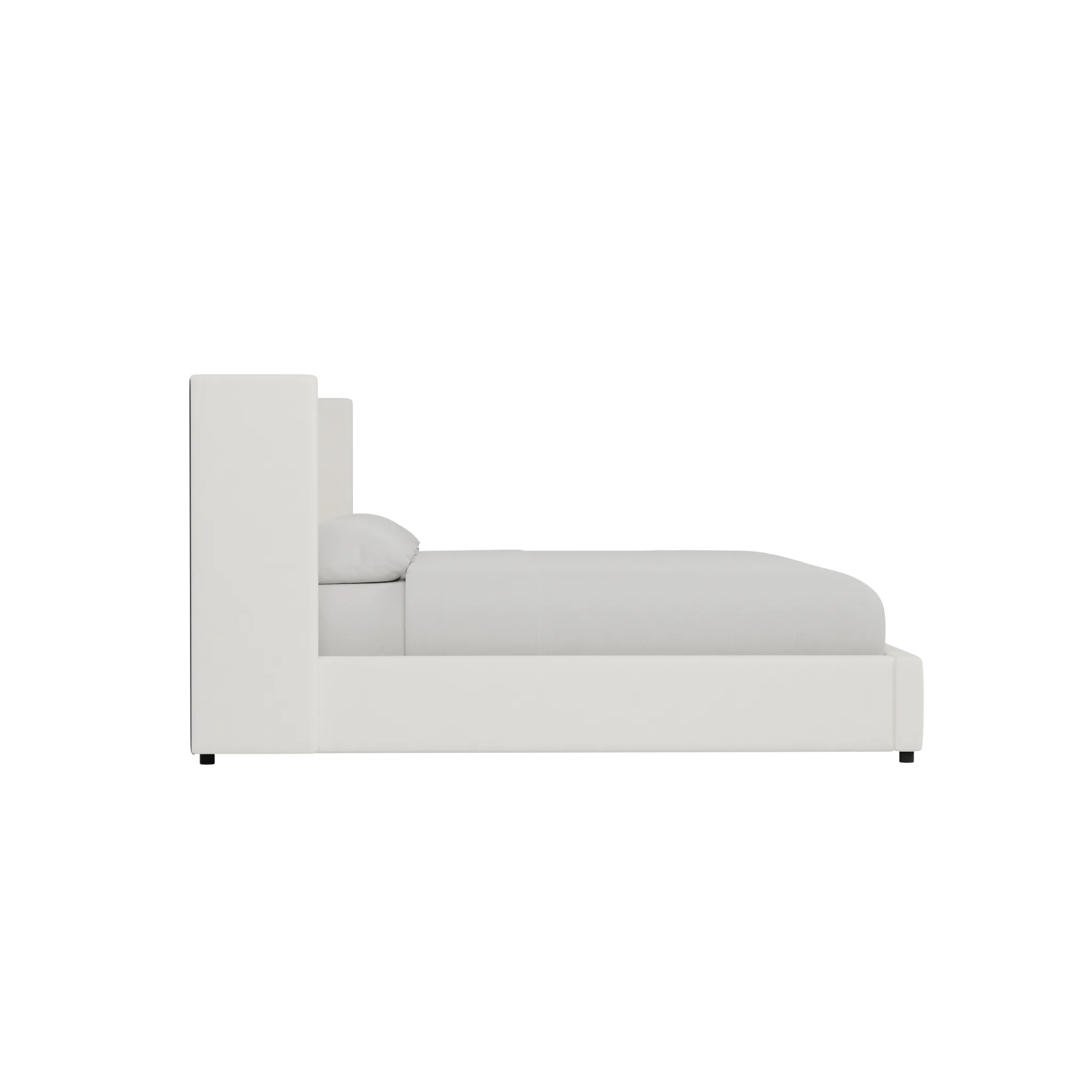 Captiva Gellar White 48" Upholstered Shelter Bed