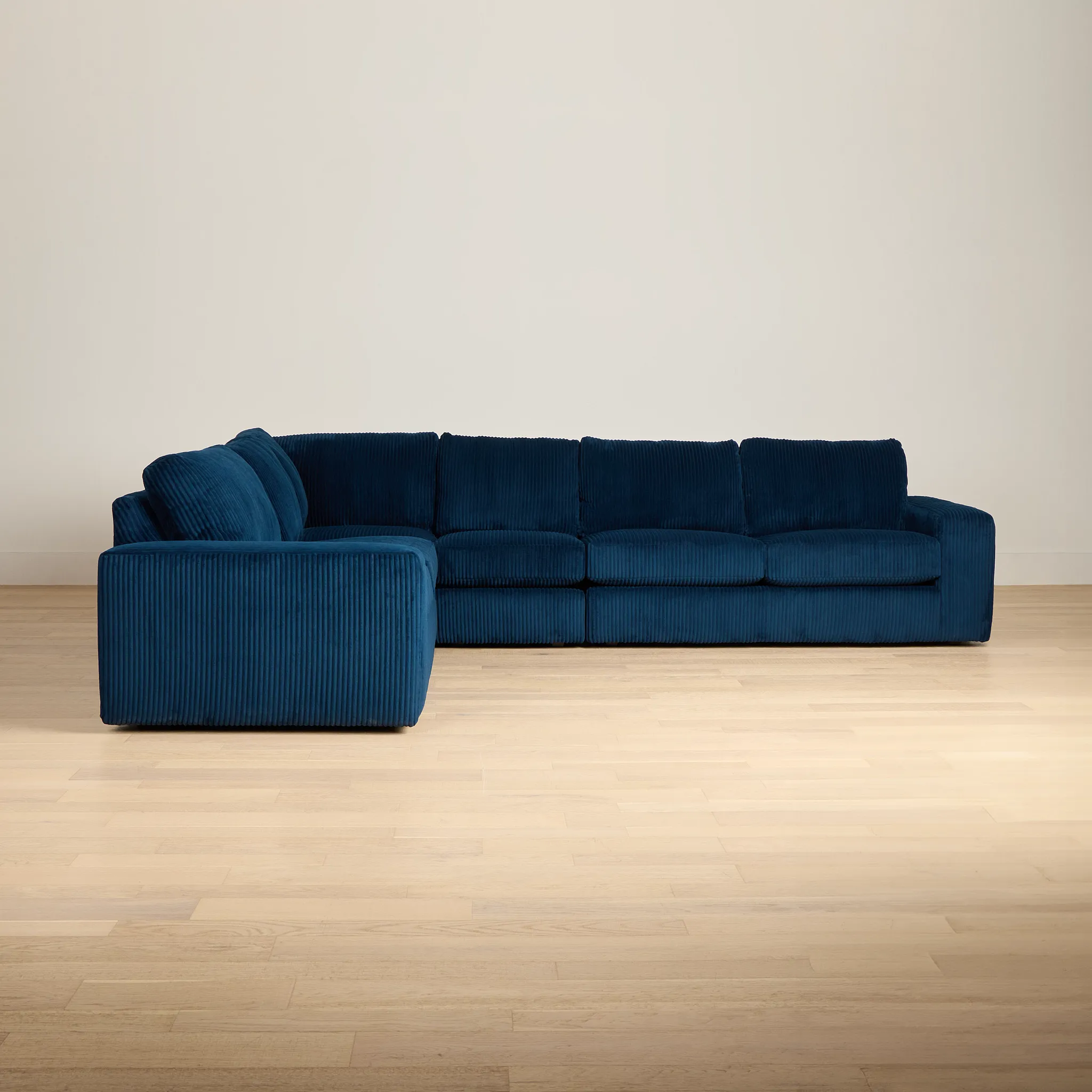 Charlie Dark Blue Fabric Medium Two-arm Sectional