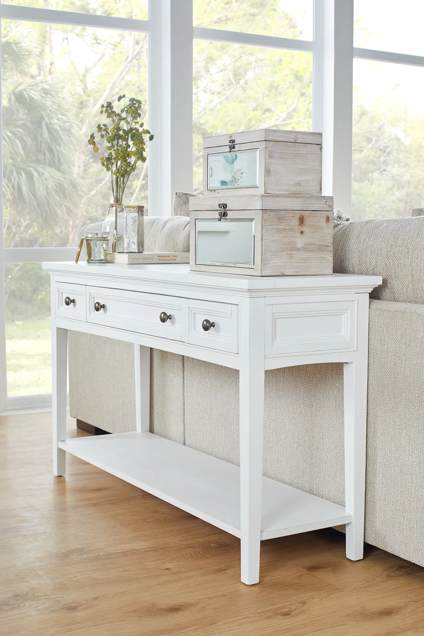 Heron Cove White Sofa Table Heron Cove White Sofa Table