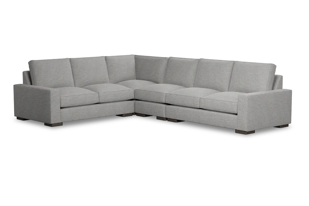 Edgewater Victory Gray Medium Two-arm Sectional