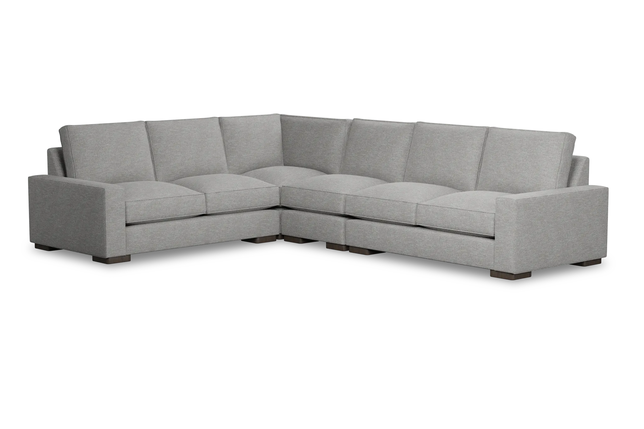 Edgewater Victory Gray Medium Two-arm Sectional