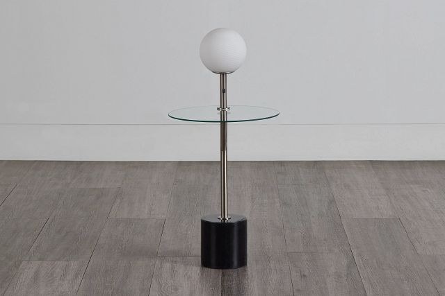 Brynn Silver Marble Floor Lamp (0)