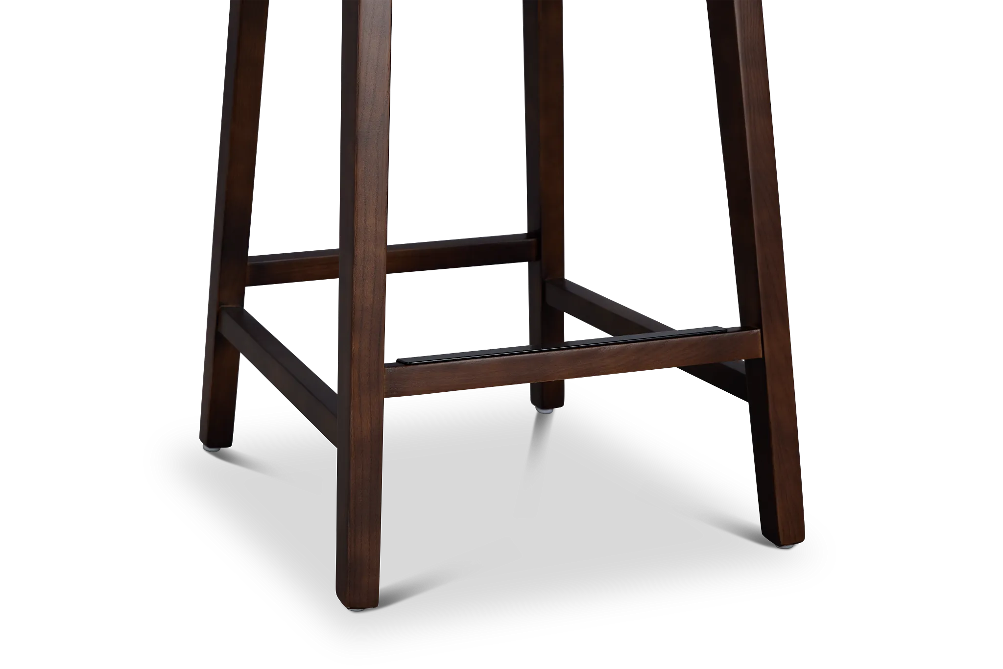 Hamilton Dark Blue Fabric 24" Upholstered Barstool