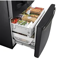 Ge Profile 28 Series Black French Door Refrigerator
