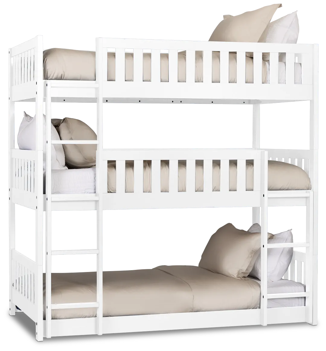 Charleston White Triple Bunk Bed