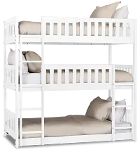 Charleston White Triple Bunk Bed