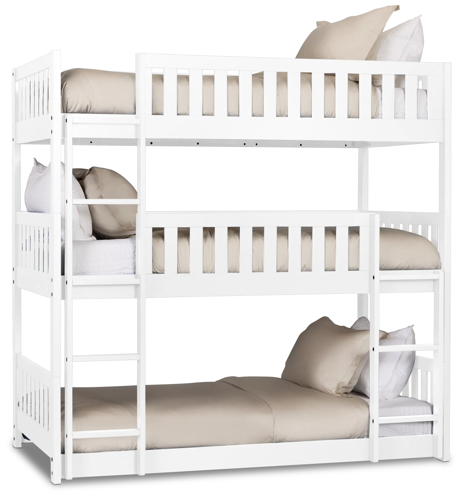 Charleston White Triple Bunk Bed