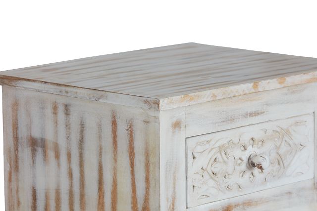 Celine Whitewash Accent Table