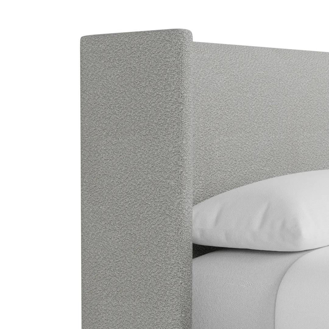 Captiva Sutton Gray 48" Upholstered Shelter Bed