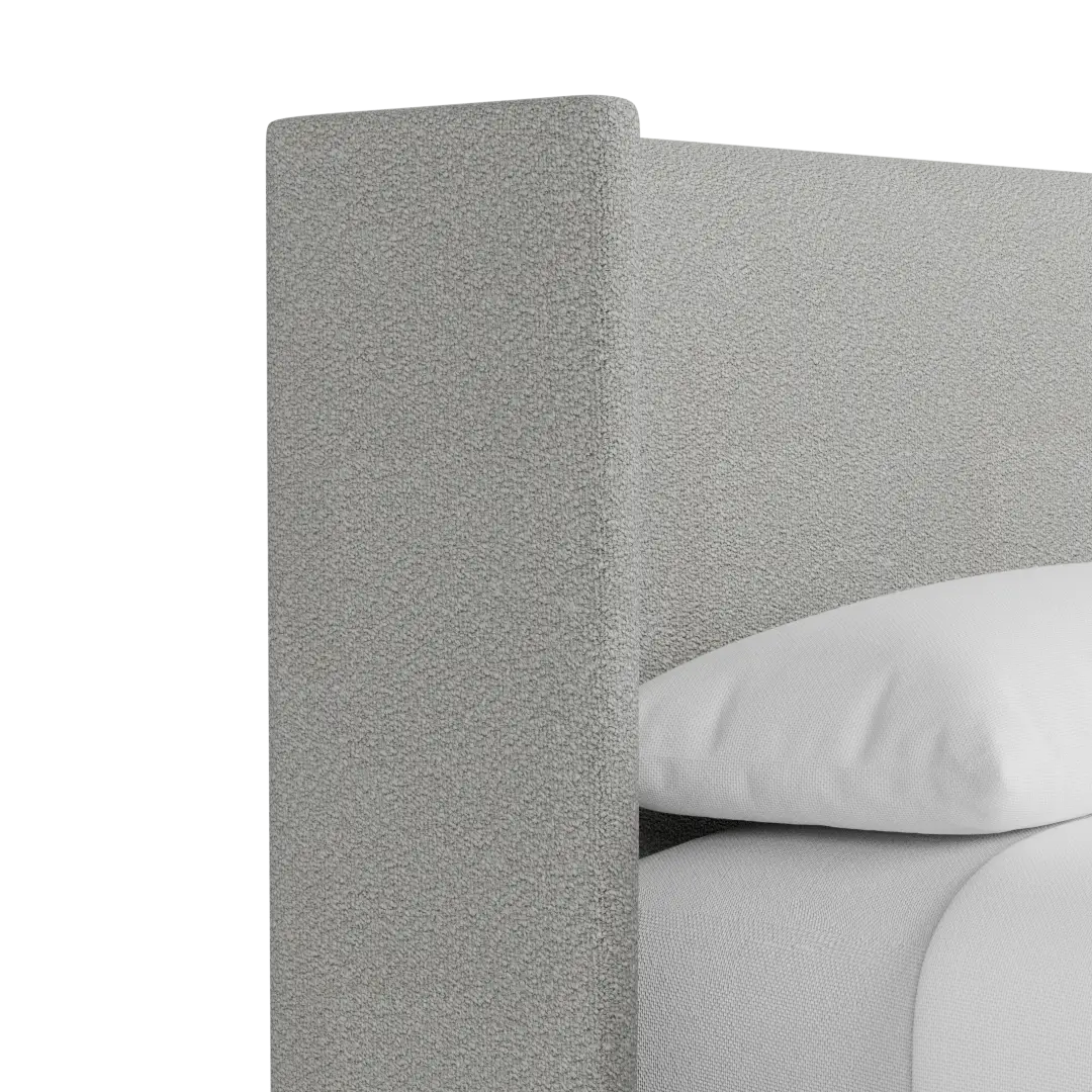 Captiva Sutton Gray 48" Upholstered Shelter Bed Captiva Sutton Gray 48" Upholstered Shelter Bed