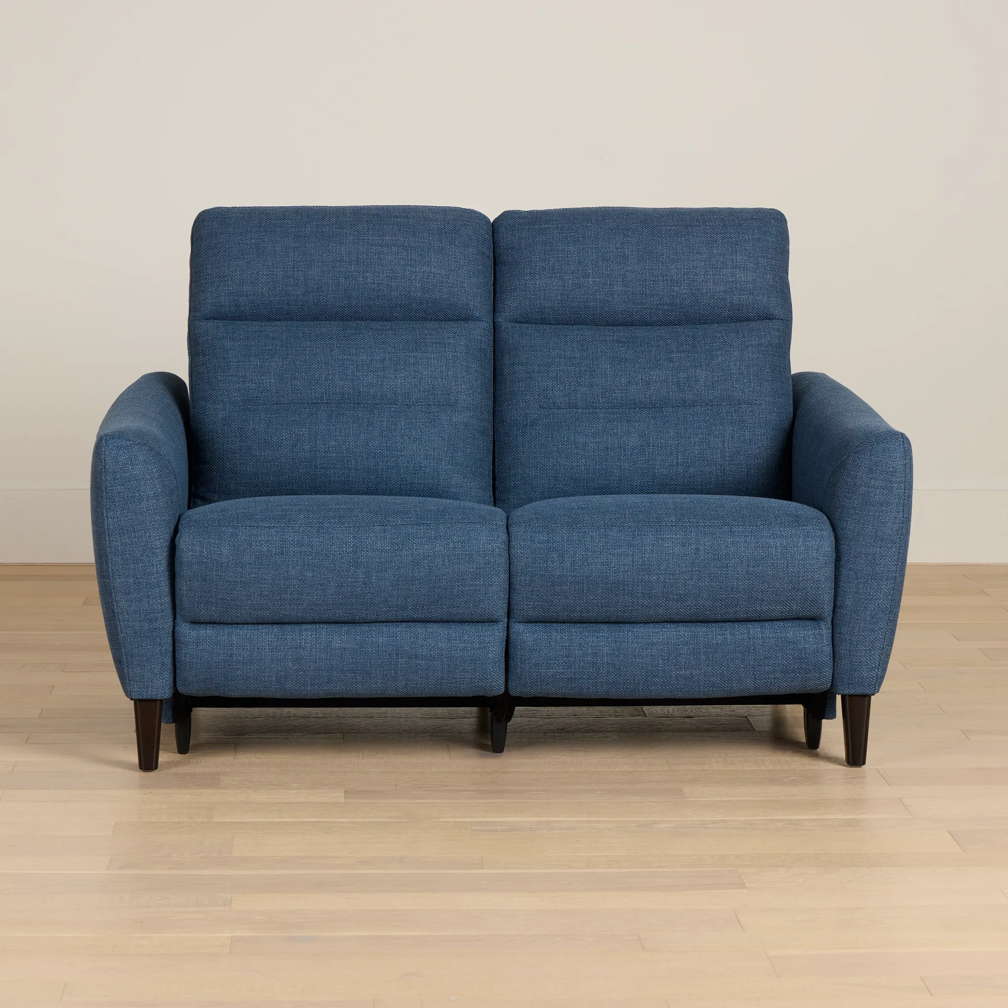 Keaton Blue Fabric Power Reclining Loveseat W/ Power Headrest