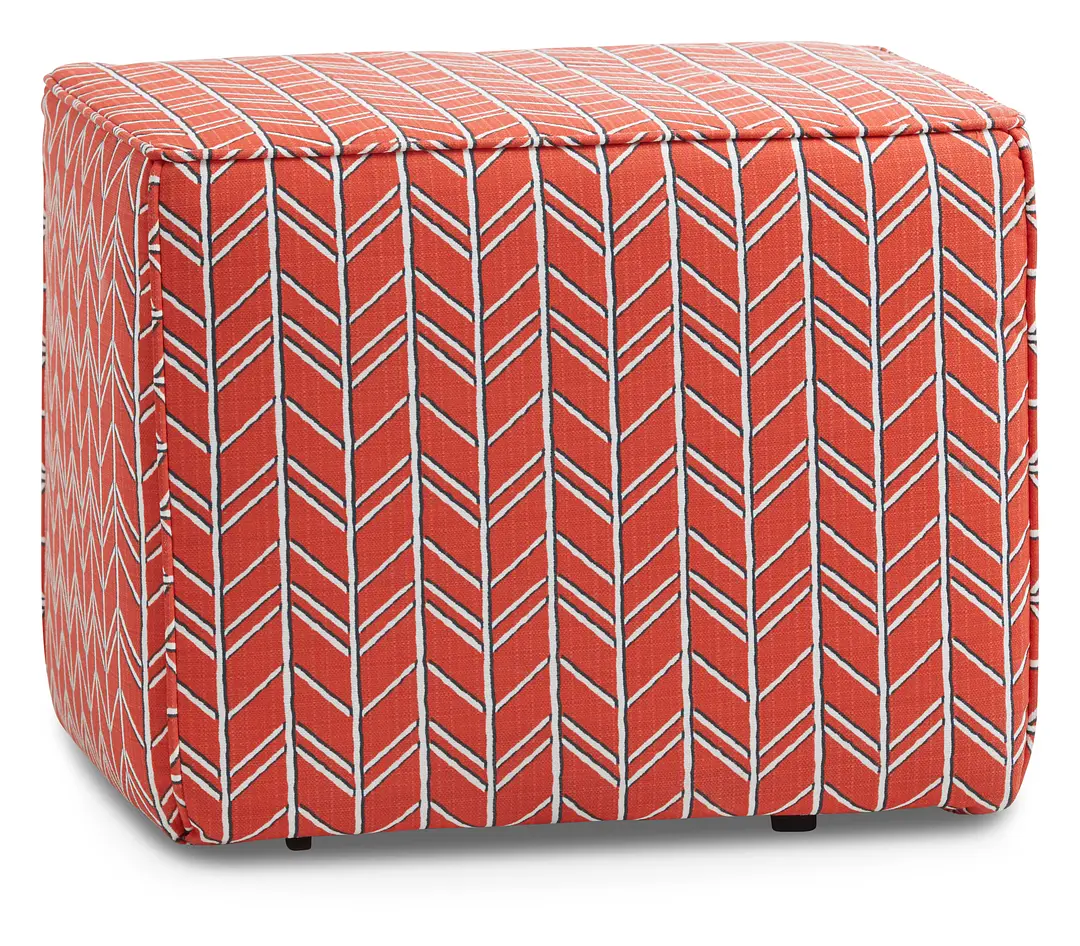 Bogatell Orange Fabric Indoor/outdoor Accent Ottoman Bogatell Orange Fabric Indoor/outdoor Accent Ottoman