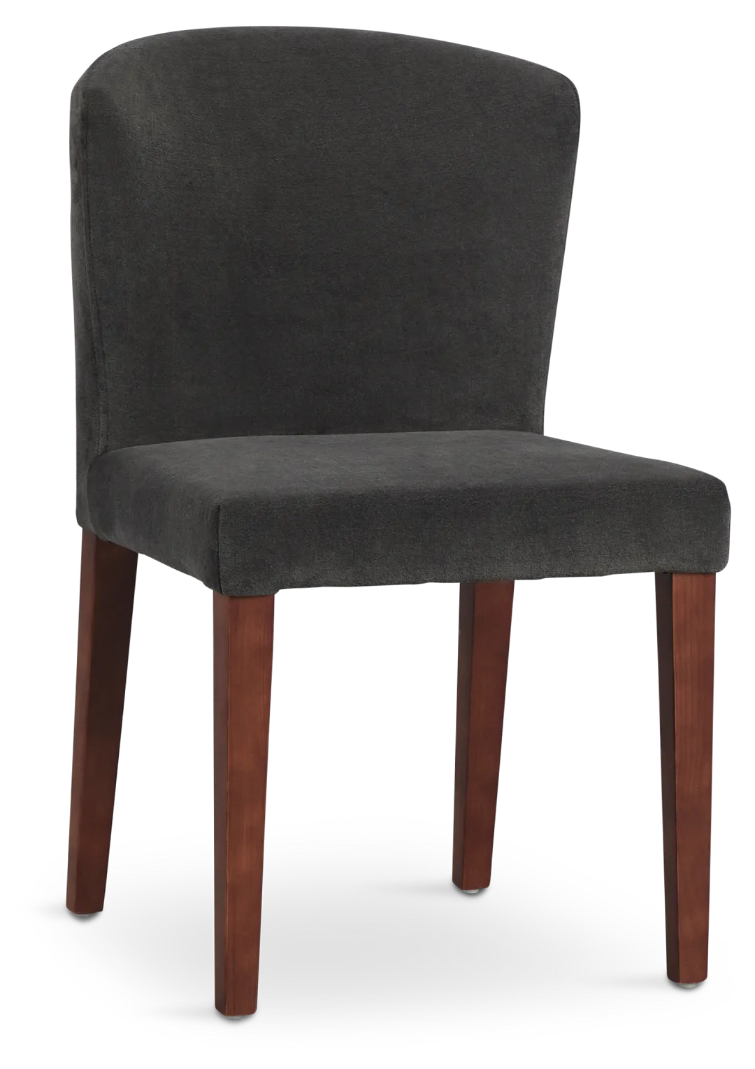 Bentley Dark Gray Velvet Upholstered Side Chair