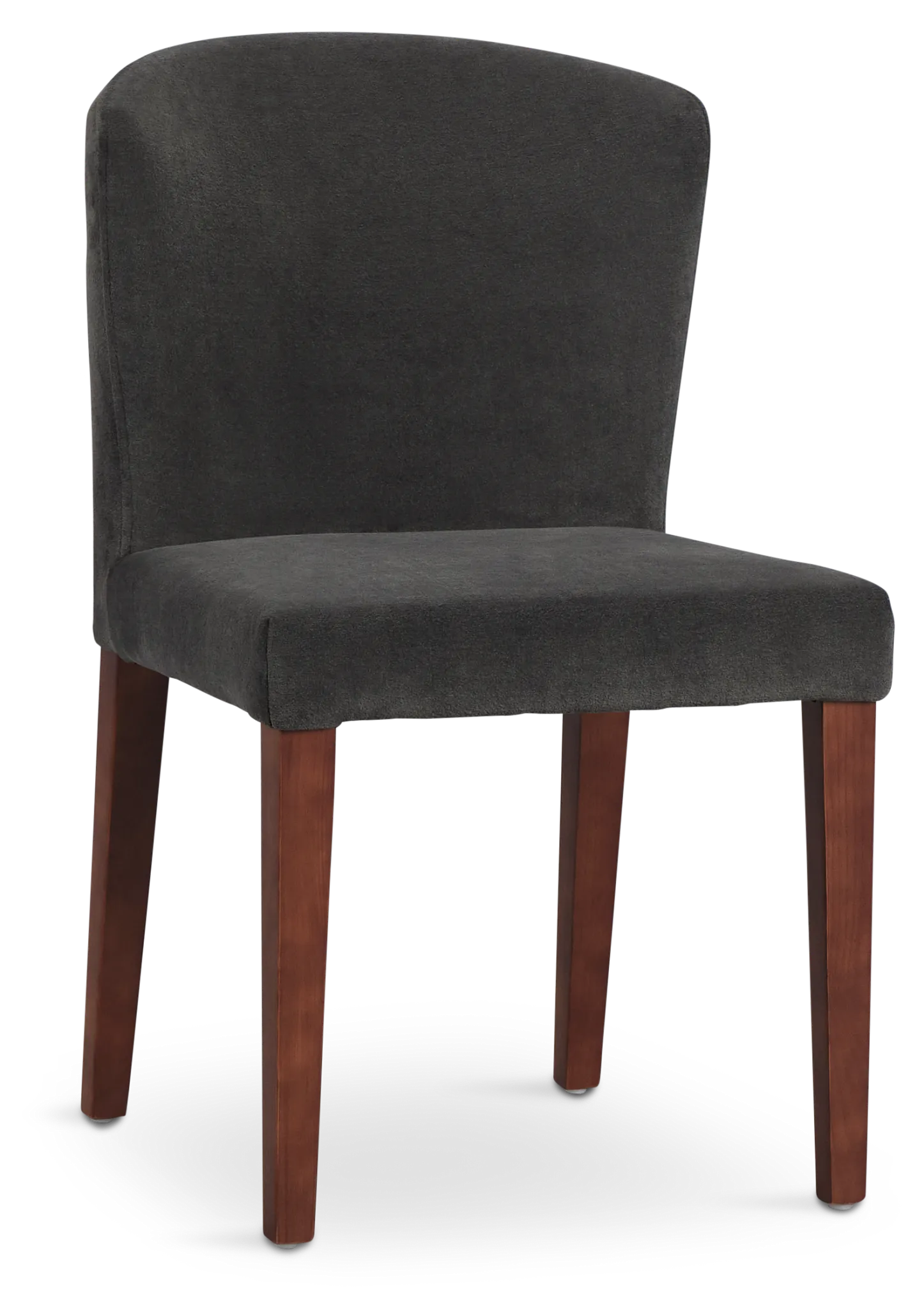 Bentley Dark Gray Velvet Upholstered Side Chair