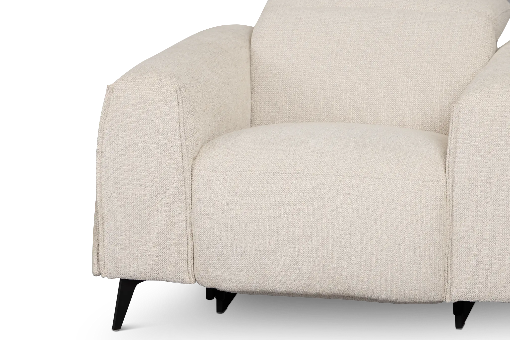 Reyna Light Beige Fabric Power Recliner Reyna Light Beige Fabric Power Recliner