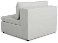 Destin Sutton Gray Fabric Armless Chair