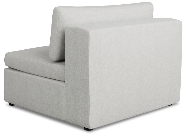 Destin Sutton Gray Fabric Armless Chair