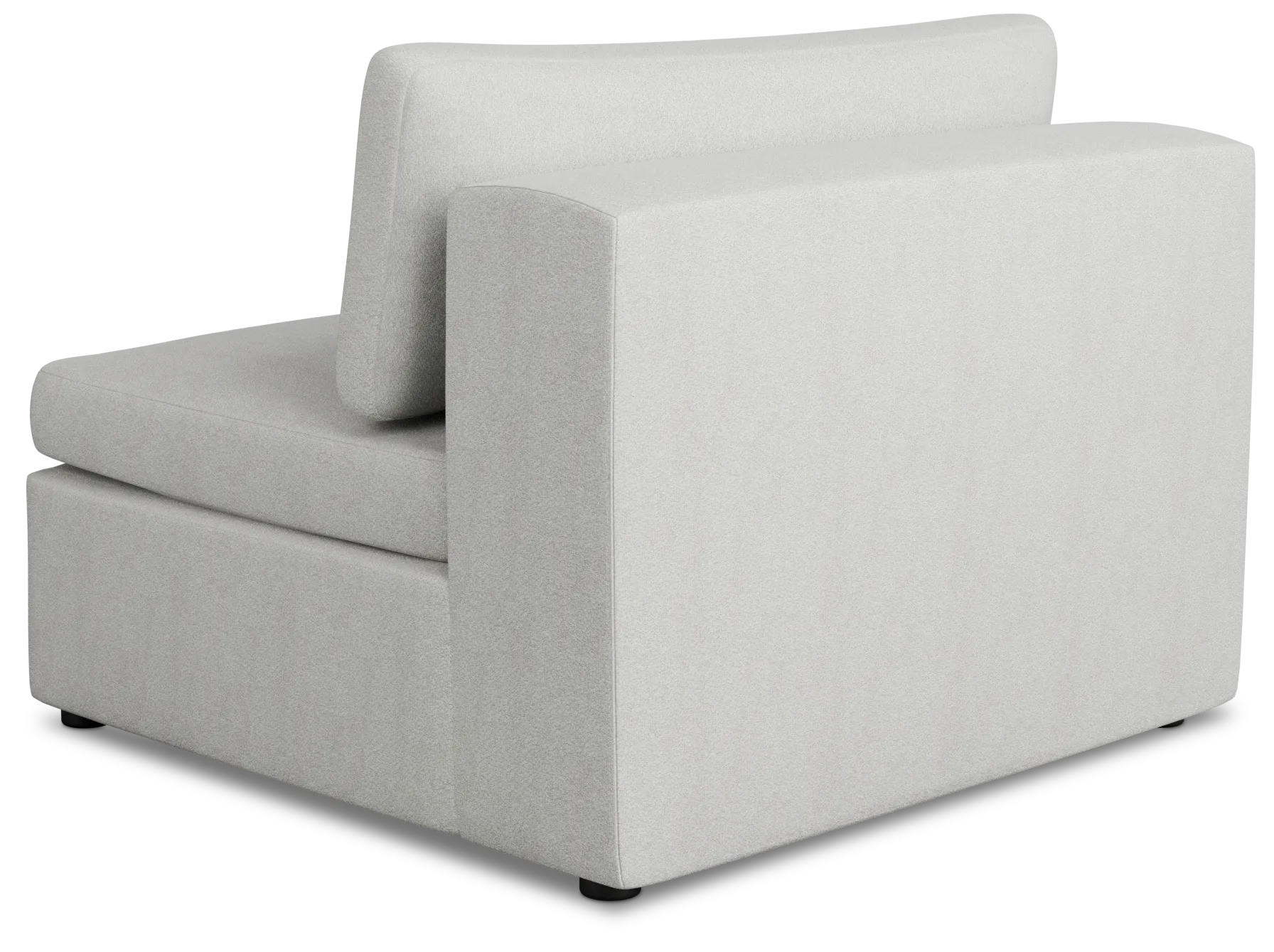 Destin Sutton Gray Fabric Armless Chair