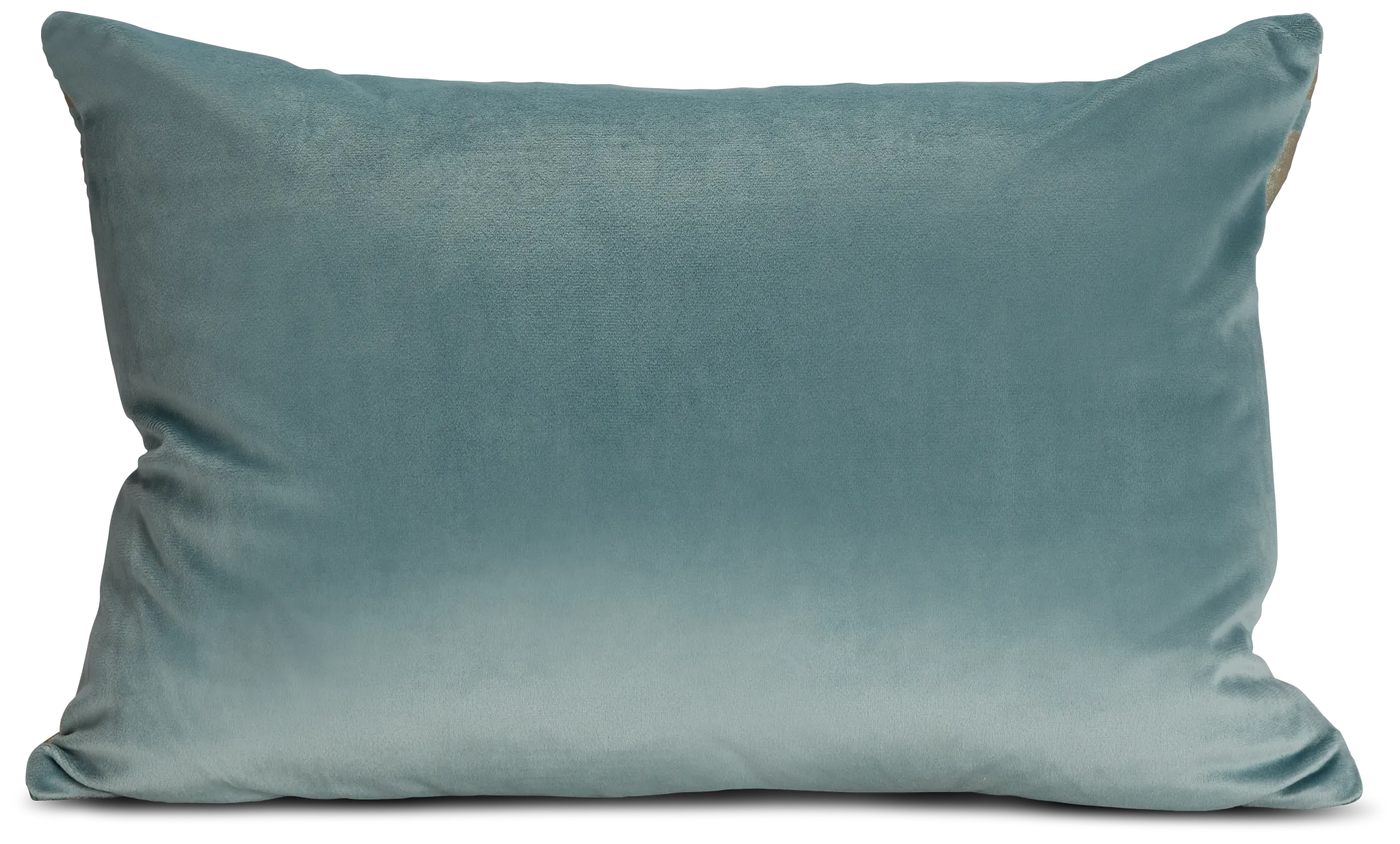 Langley Green Velvet Lumbar Accent Pillow