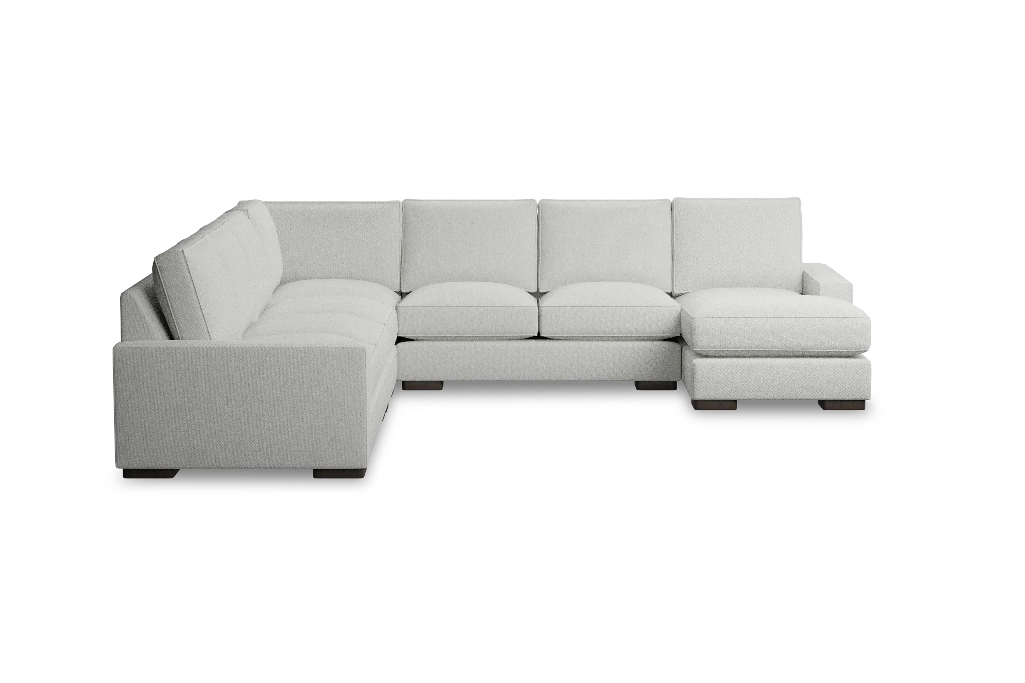 Edgewater Revenue White Large Right Chaise Sectional