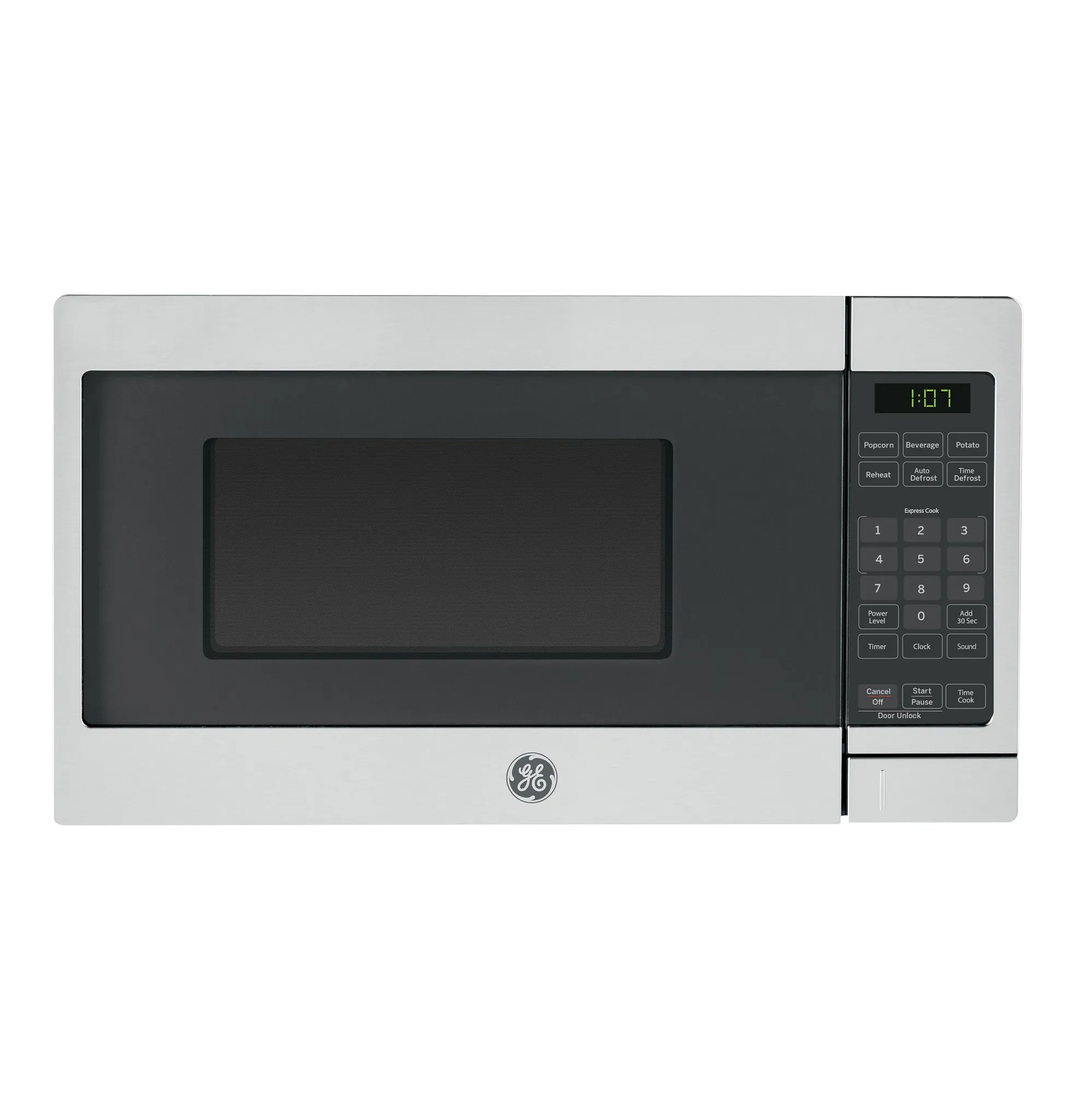 Ge 7 Series White Countertop Microwave