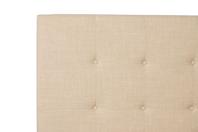 Flagler Beige Uph Panel Bed