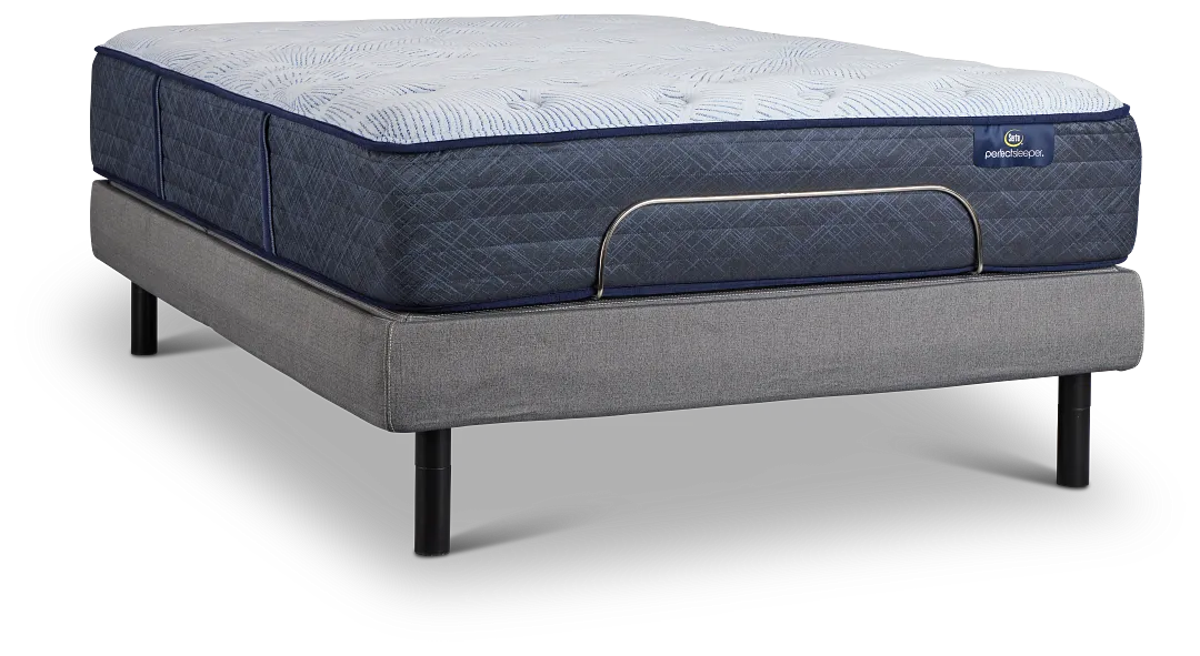 Serta Perfect Sleeper Blue Lagoon Nights Plush Motion Perfect 4 Adjustable Base Set