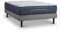 Serta Perfect Sleeper Blue Lagoon Nights Plush Motion Perfect 4 Adjustable Base Set