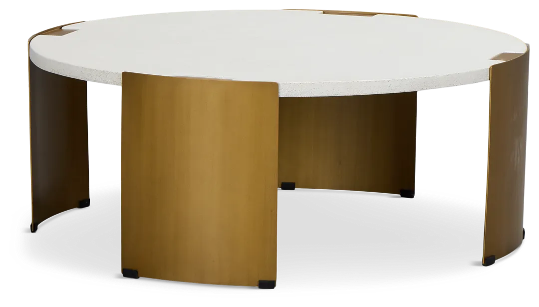 Jensen White Round Coffee Table