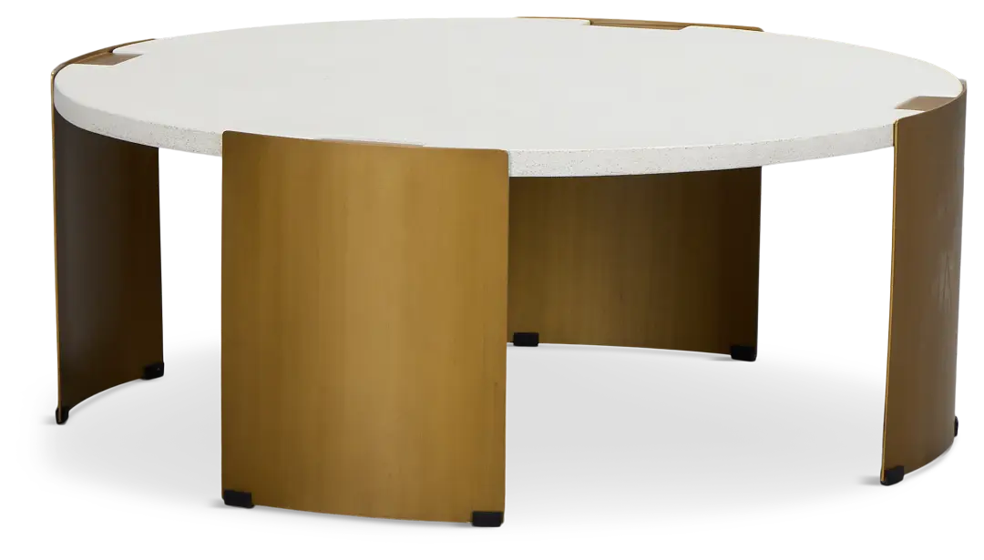 Jensen White Round Coffee Table Jensen White Round Coffee Table