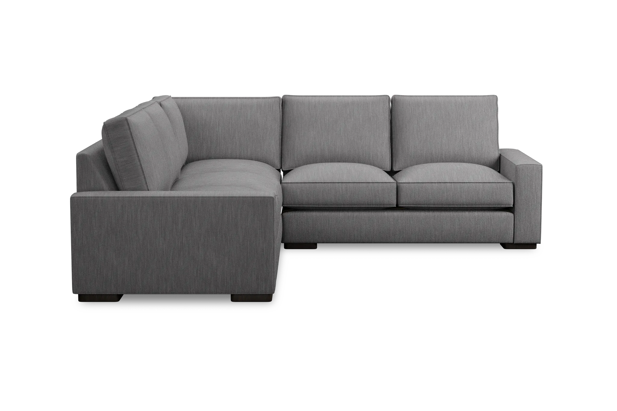 Edgewater Revenue Gray Small Two-arm Sectional