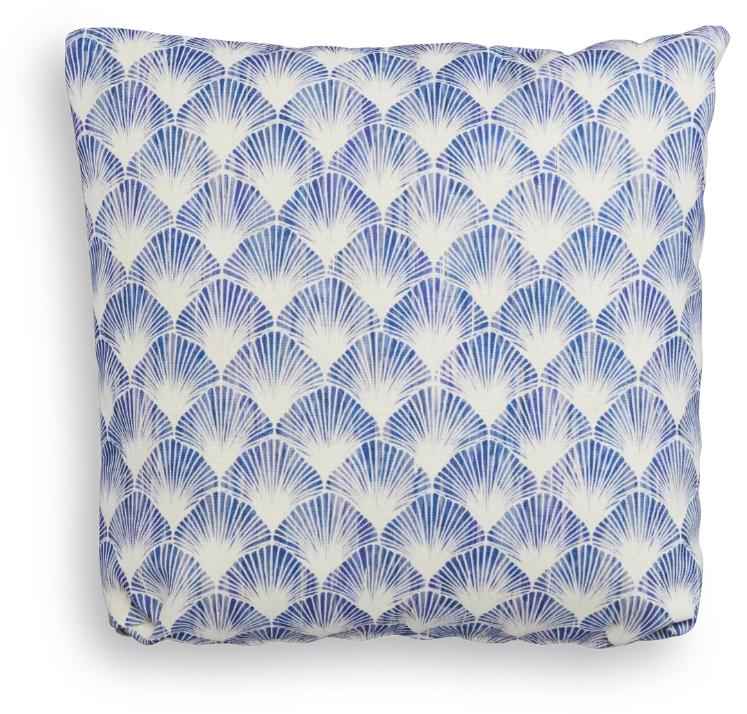 Shell Blue 20" Accent Pillow