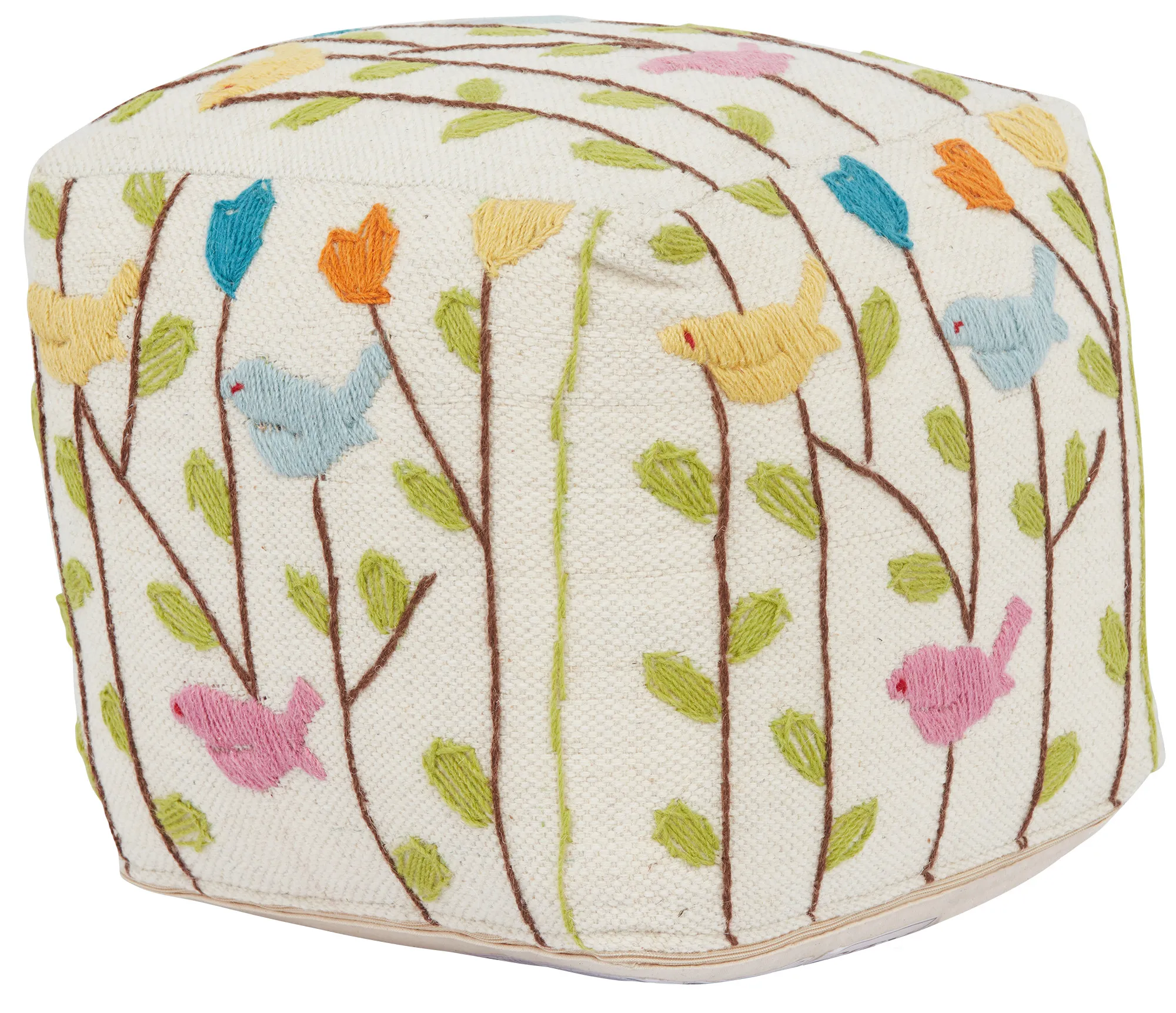 Almodi Multicolored Accent Pouf