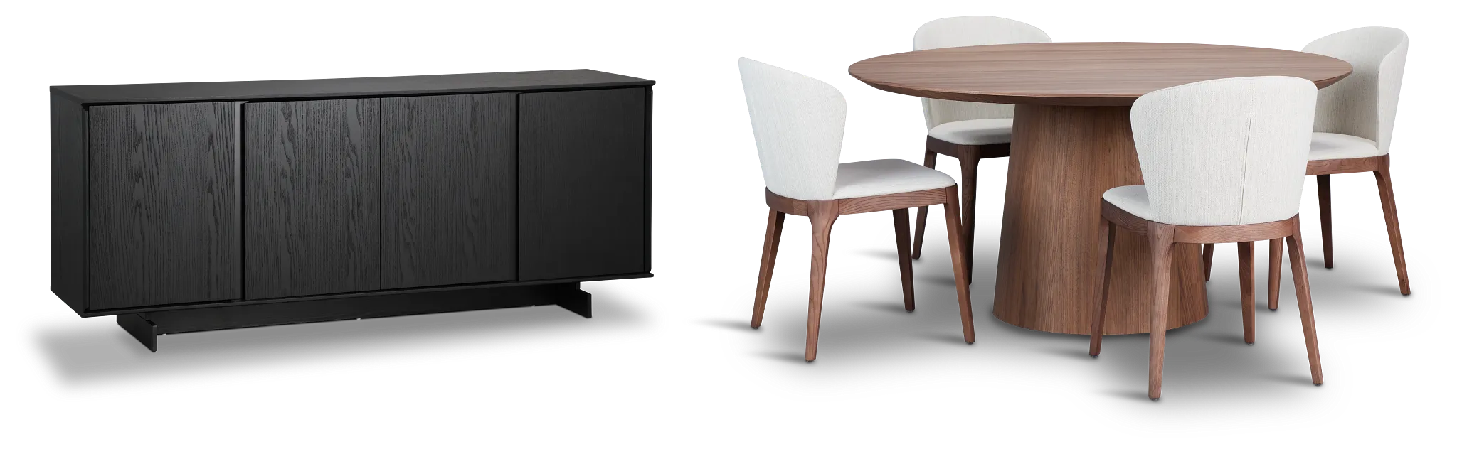 Nomad Mid Tone 47" Dining Room