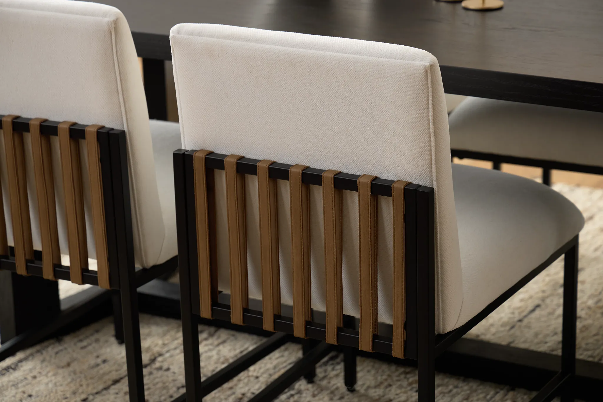 Highland Black Upholstered Side Chair