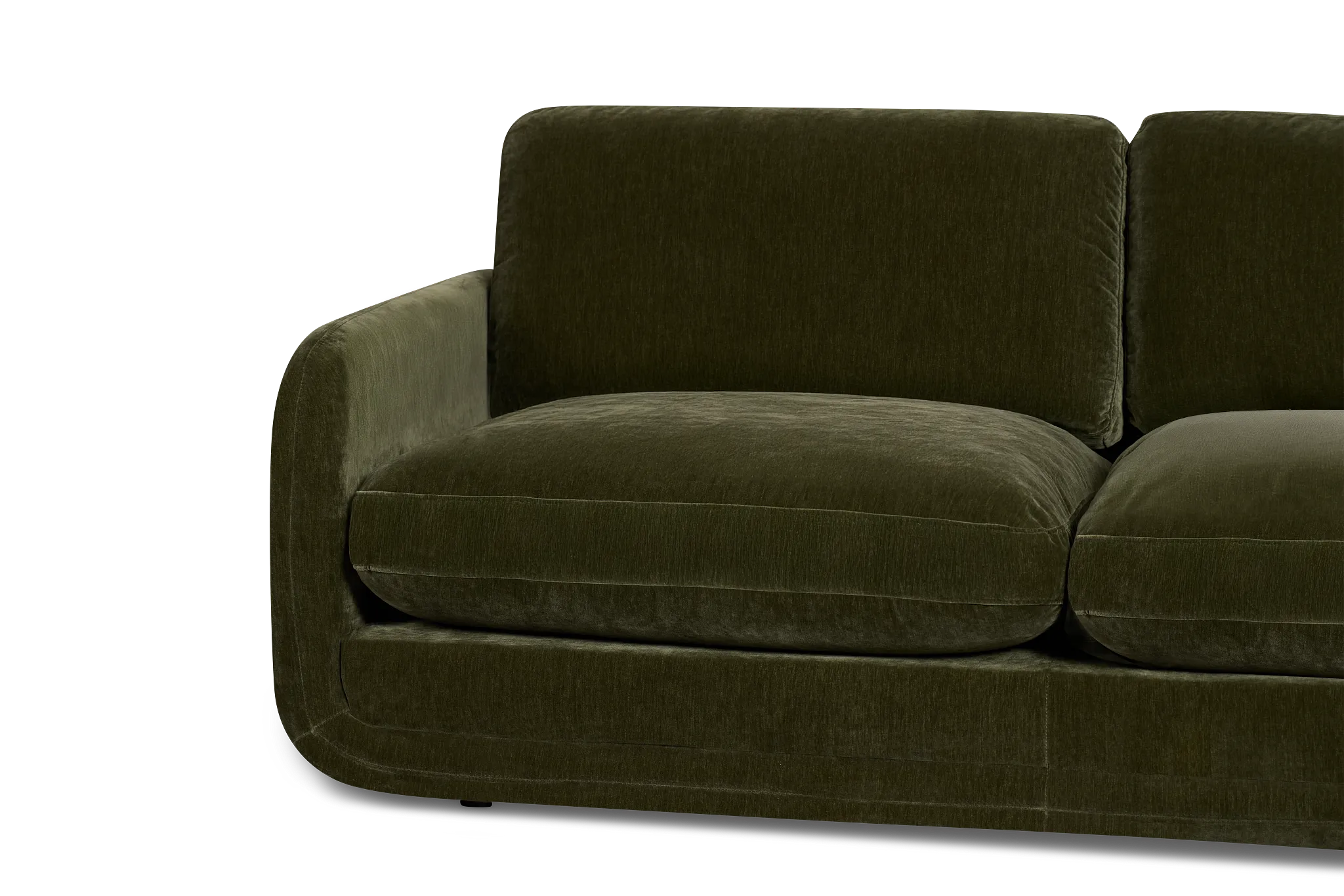 Jules Green Velvet Sofa