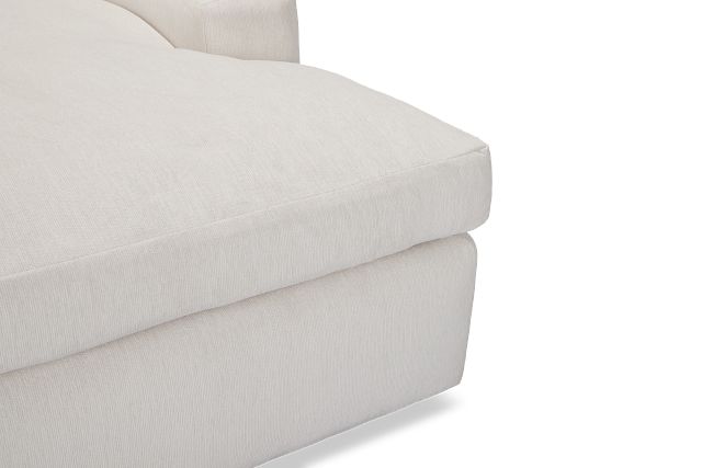 Stella Ivory Fabric Chaise