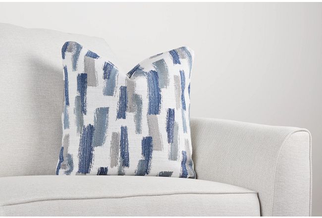 Staccato Navy 18" Accent Pillow