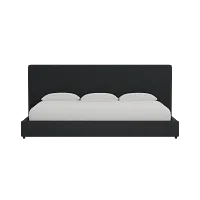 Grayton Elite Black 54" Upholstered Platform Bed